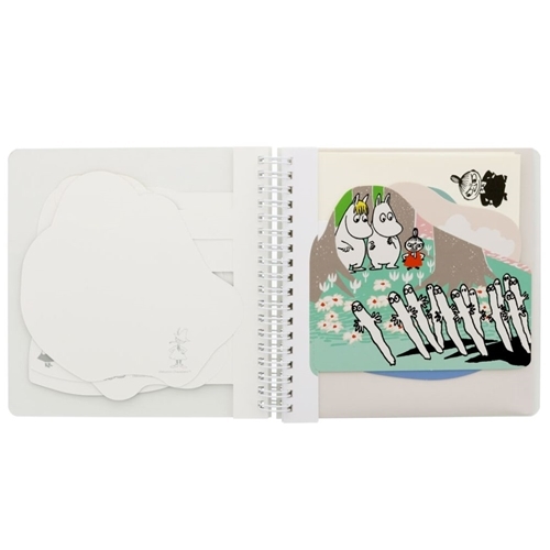 ♪新品　レターセット　ムーミン　Moomin　リングレターブック　Letter Book　カード風のダイカット便箋_画像4