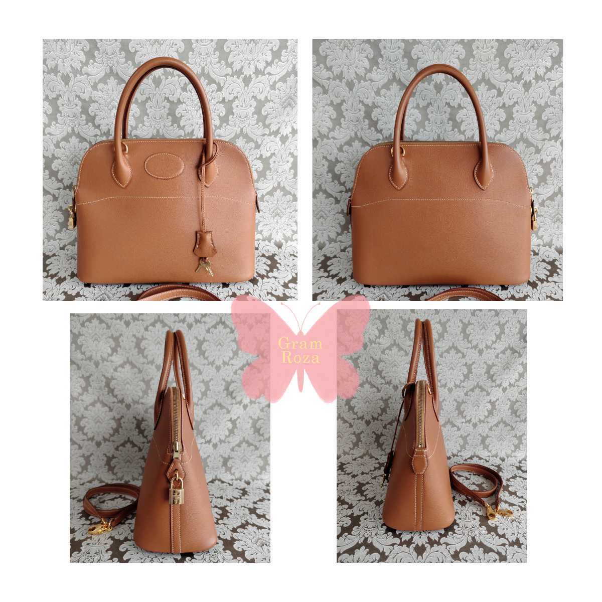 美品◇1円スタート◇ボリード 31 ゴールド 2WAYハンドバッグ 美品◇1円スタート◇ボリード 31 ゴールド 2WAYハンドバッグ