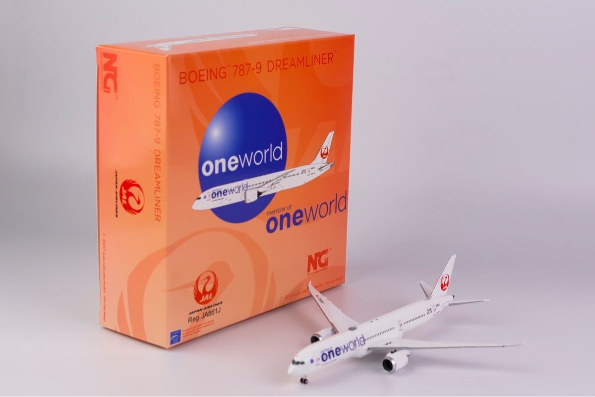新品@日本航空B787-9 one world特別塗装1/400ジェット | www