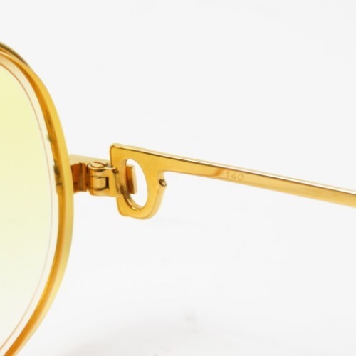 75701CARTIER カルティエ 極美品 度入りサングラス サントス 眼鏡