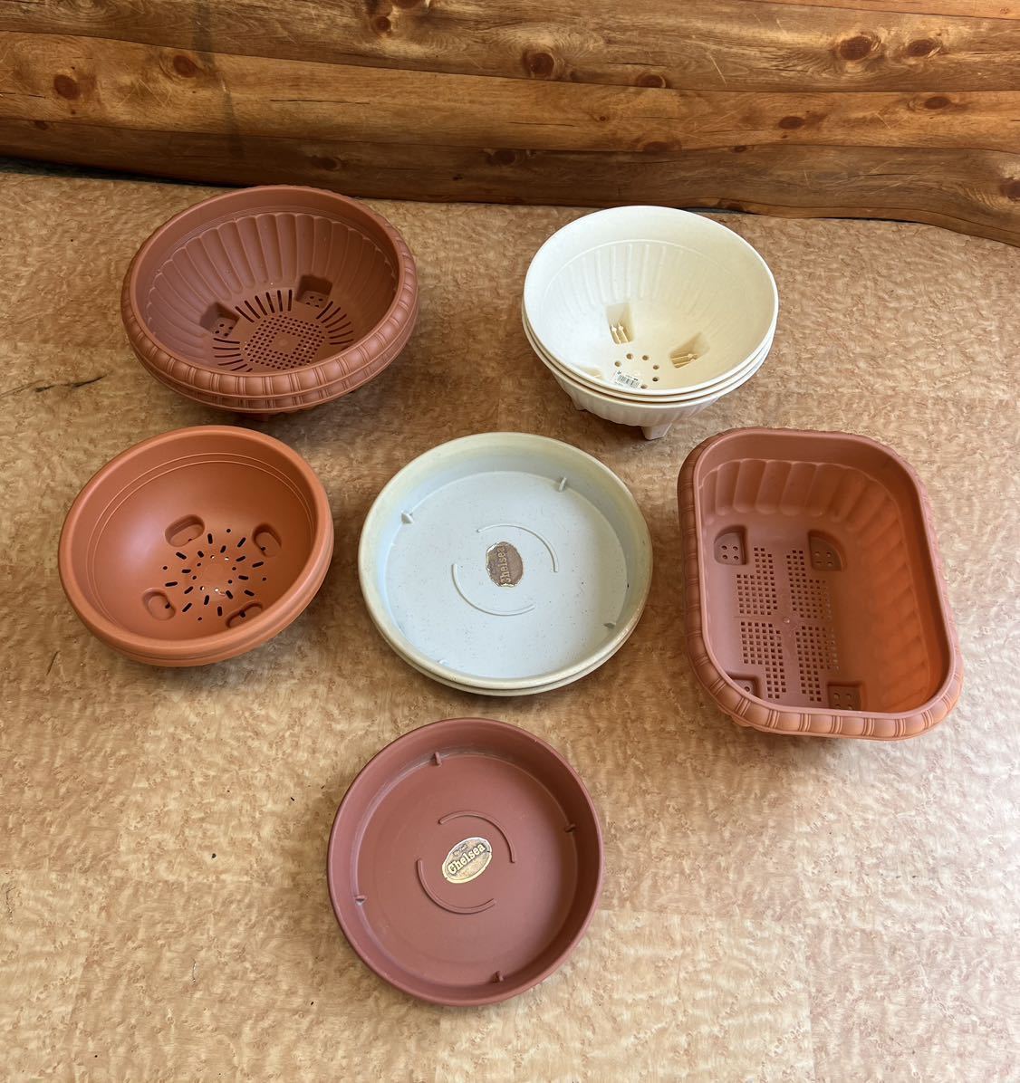  plant pot planter plastic set sale 