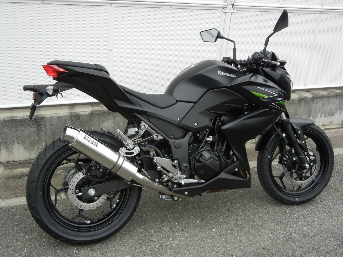 新品 WR’S Z250 ABS 2013 (JBK-ER250C) スリップオン ラウンドタイプ ステンレス/ステンレス BF4250JM ダブルアールズ マフラー_画像3