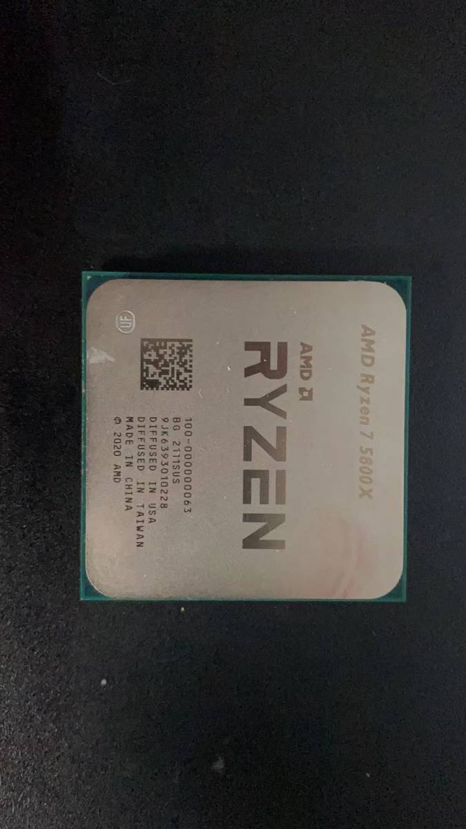 Ryzen 7 5800X AMD 分解品 BIOS起動確認 社内管理番号A3 Ryzen 7 5800X AMD 分解品 BIOS起動確認 社内管理番号A3