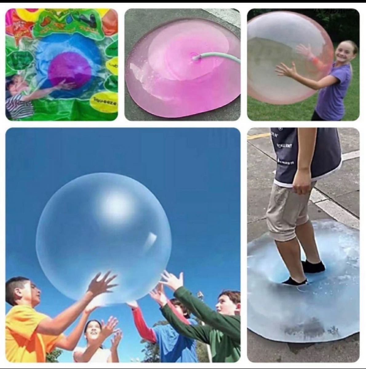 全日本送料無料 バブルボール 水風船 ジェリーバルーン 水遊び 70cm ビーチボール スライム
