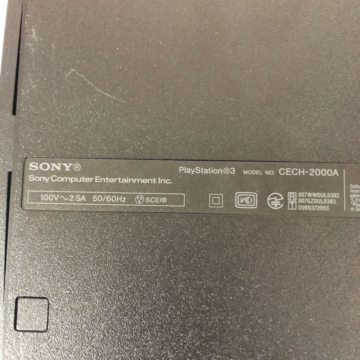 SONY プレイステーション3 PS3本体 CECH-2000A PS3 本体　ブラック　PlayStation3 プレステ3
