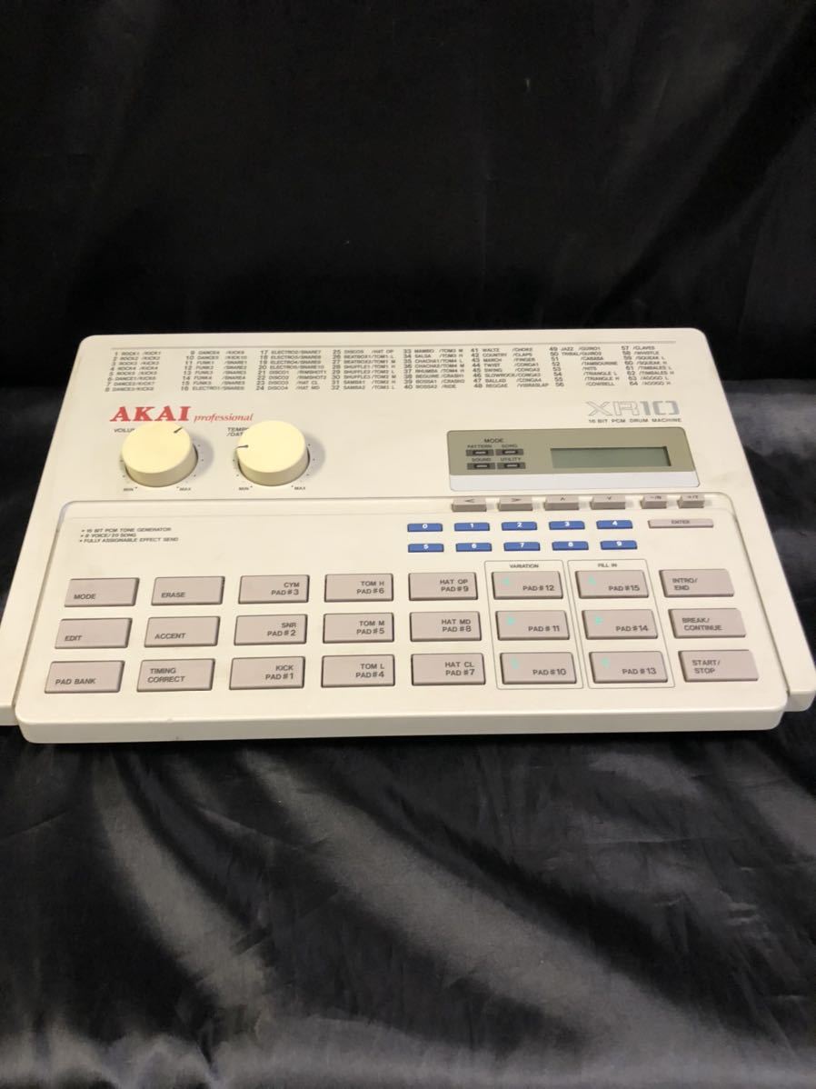 CD-862(品) AKAI XR-10 16BIT PCM DRUM MACHINE ドラムマシン リズム