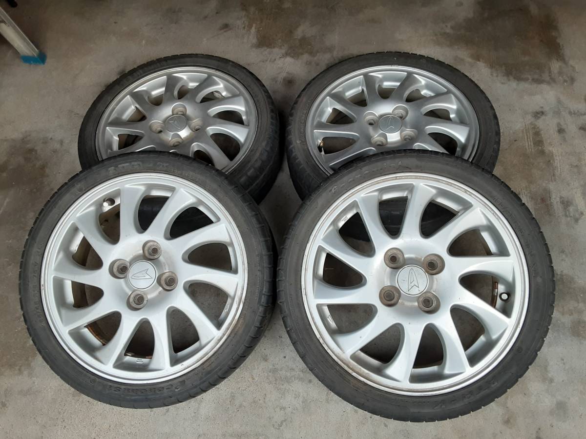 ダイハツ純正アルミ タイヤ付き 4本セット 165 45 R15 山あり 2015年