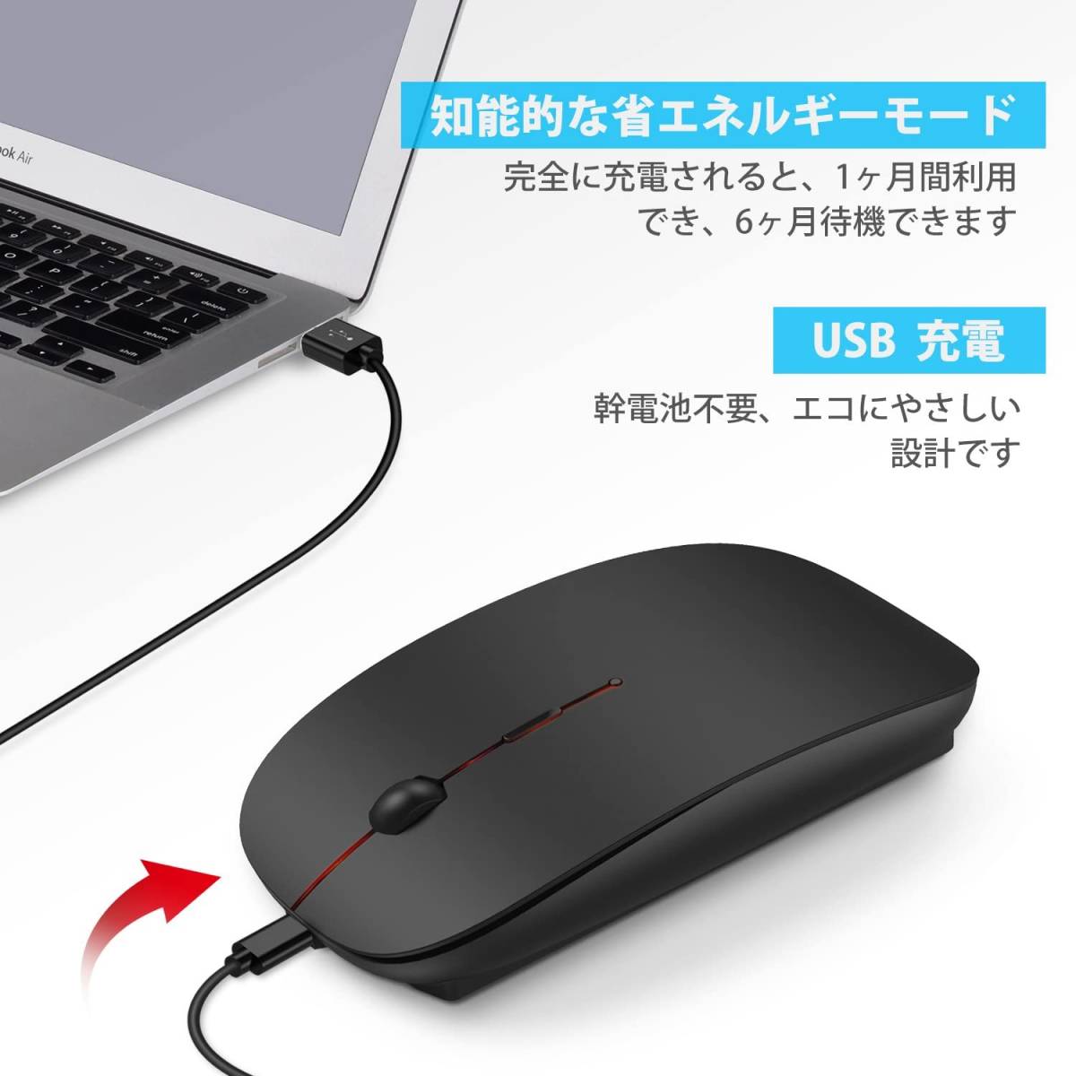 『送料無料』ワイヤレスマウス 超薄型 静音 無線 マウス 省エネルギー 2.4GHz 3DPIモード 高精度 持ち運び便利 Mac　Windows　白　ホワイト