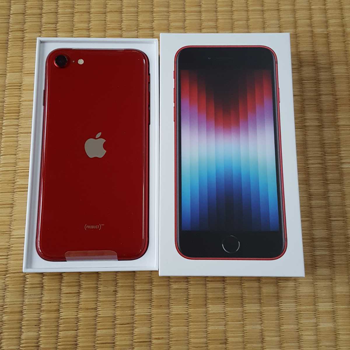 【はありませ】 iPhone - iPhone SE 第3世代 Red 赤色 64GB の します