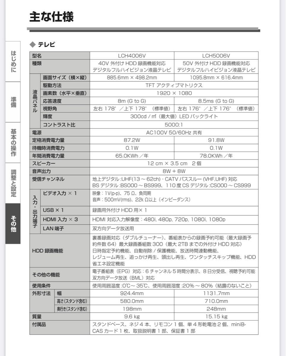 40型液晶テレビ Amazon Fire TV Stickと外付けHDDセット www.esole.eu