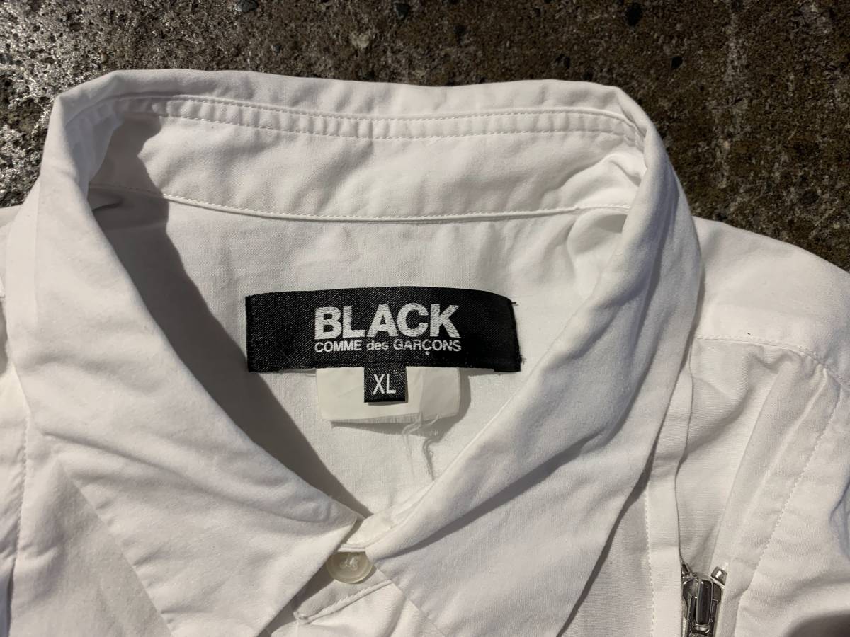 BLACK COMME des GARCONS 19SS フロントジップシャツ 2019SS ブラックコムデギャルソン 1C-B001_画像4