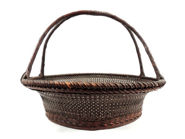 M13 早川尚古斎 提梁式手籠 細密細工 茶籠　ma　の M13 早川尚古斎 提梁式手籠 細密細工 茶籠 ma の - メルカリ