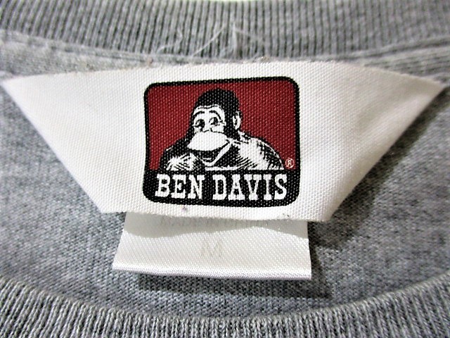 ◆BEN DAVIS ベンデイビス ◆半袖 フロッキーロゴ ＆ プリント Ｔシャツ:M