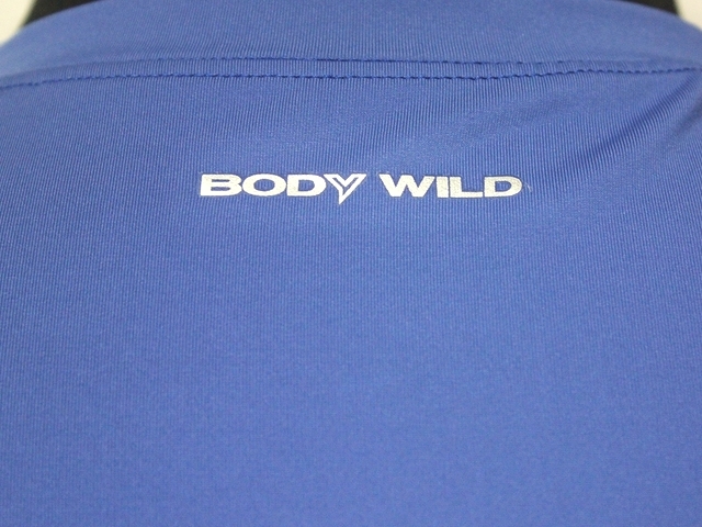 BODYWILD/UV/BX5013/59/M/クルーネックTシャツ/スポーツ着用圧高めインナー/ブルー定2000