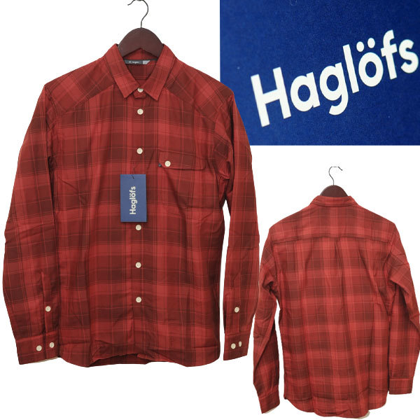 ♪【新品 国内正規品 定価14,300円】HAGLOFS ホグロフス 604155 Tarn Flannell Shirt MEN メンズ ターン フランネル シャツ S レッド系