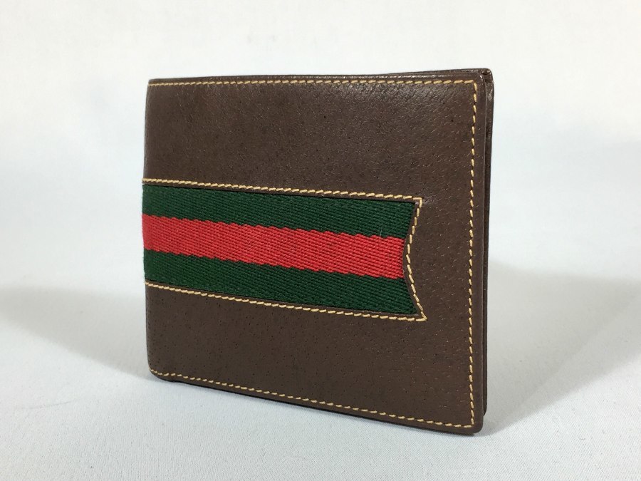送料無料 【人気 美品】 GUCCI グッチ 財布 二つ折り シェリー レザー
