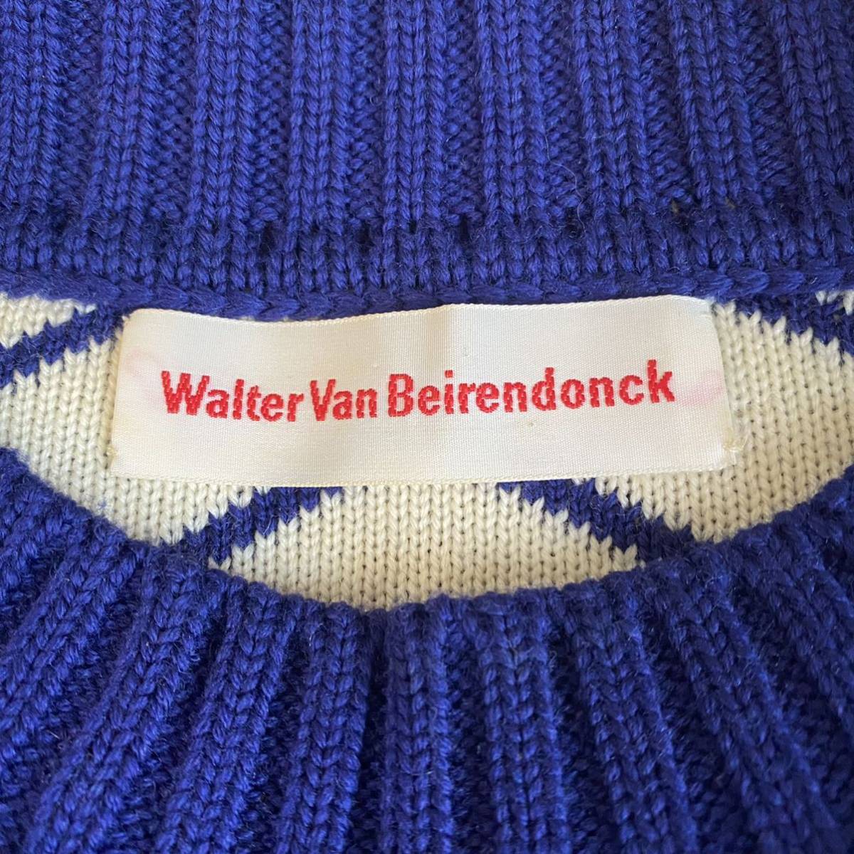 AW10 walter van beirendonck общий рисунок свитер вязаный w&lt