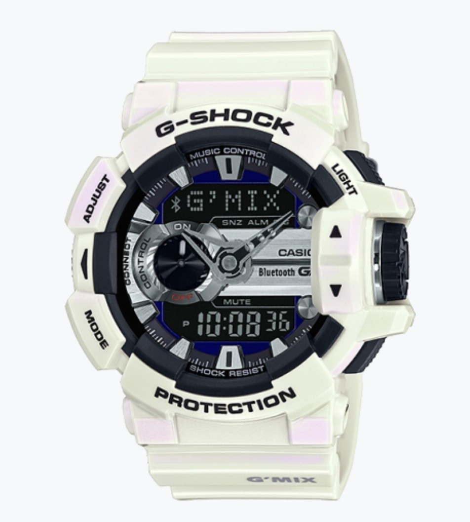 《人気》G-SHOCK 腕時計 ホワイト アナデジ ブルートゥース メンズ c