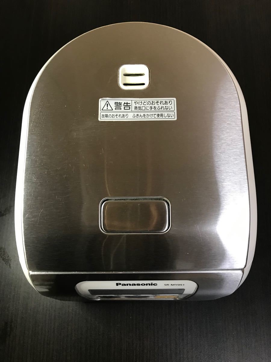 2014年製　パナソニック 3合 炊飯器 マイコン式 シルバー SR-MY051 Panasonic