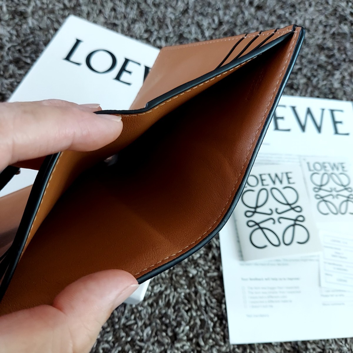 LOEWE ロエベ レザー 二つ折り財布 ウォレット   通販   www