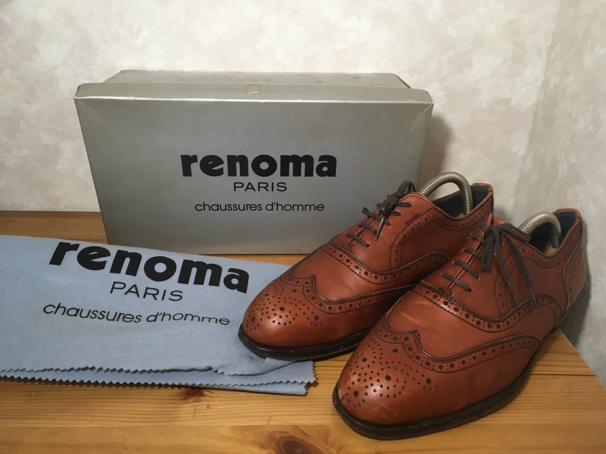 renoma PARIS レノマ パリス ウイングチップ 革靴 25 1/2 レザー renoma PARIS レノマ パリス ウイングチップ 革靴 25 1/2 レザー