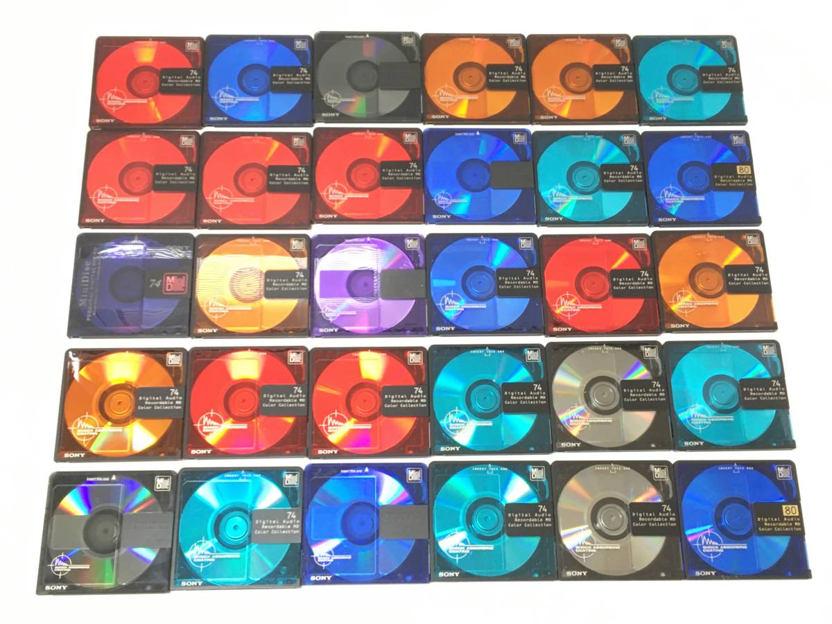 MDディスク SONY ソニー 74分 80分 30枚 大量 まとめ MD カセット ミニ 