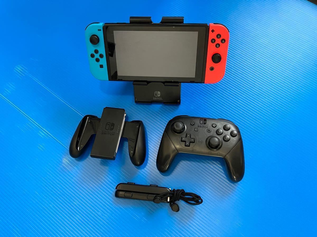 Nintendo Switch ニンテンドースイッチ　本体　ネオンレッド　ネオンブルー　初期化済み
