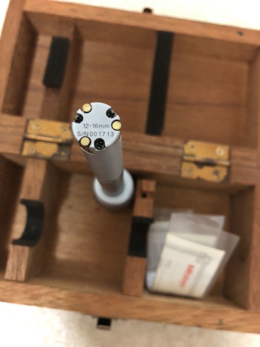 Mitutoyo ミツトヨ ホールテスト 3点式内側マイクロメータ 12ー16mm Mitutoyo ミツトヨ ホールテスト 3点式内側マイクロメータ 12ー16mm