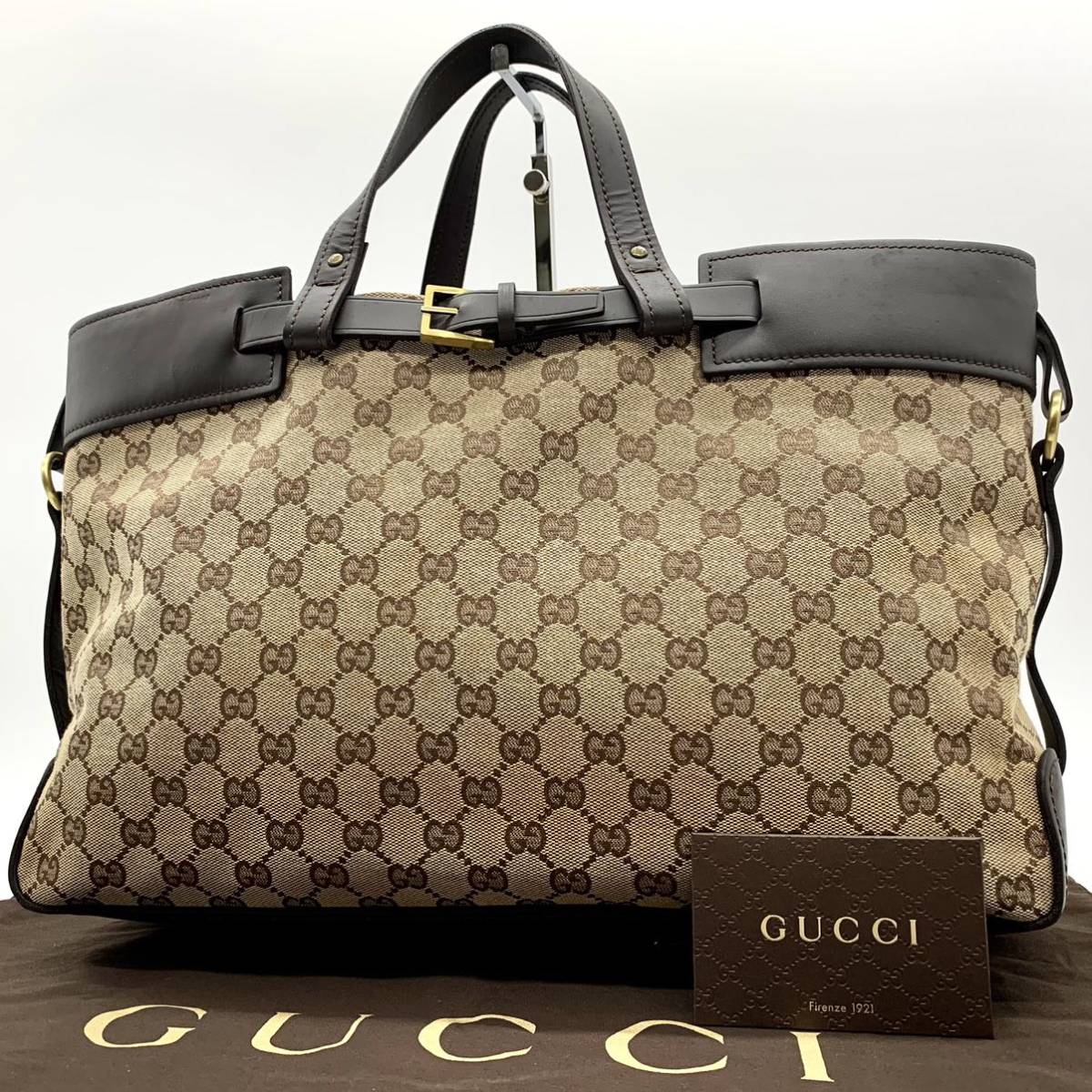 1円~【未使用級】グッチ GUCCI ブリーフケース ビジネスバッグ メンズ