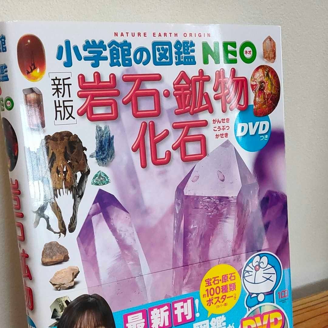 小学館の図鑑　NEO 岩石・鉱物・化石　DVDなし 