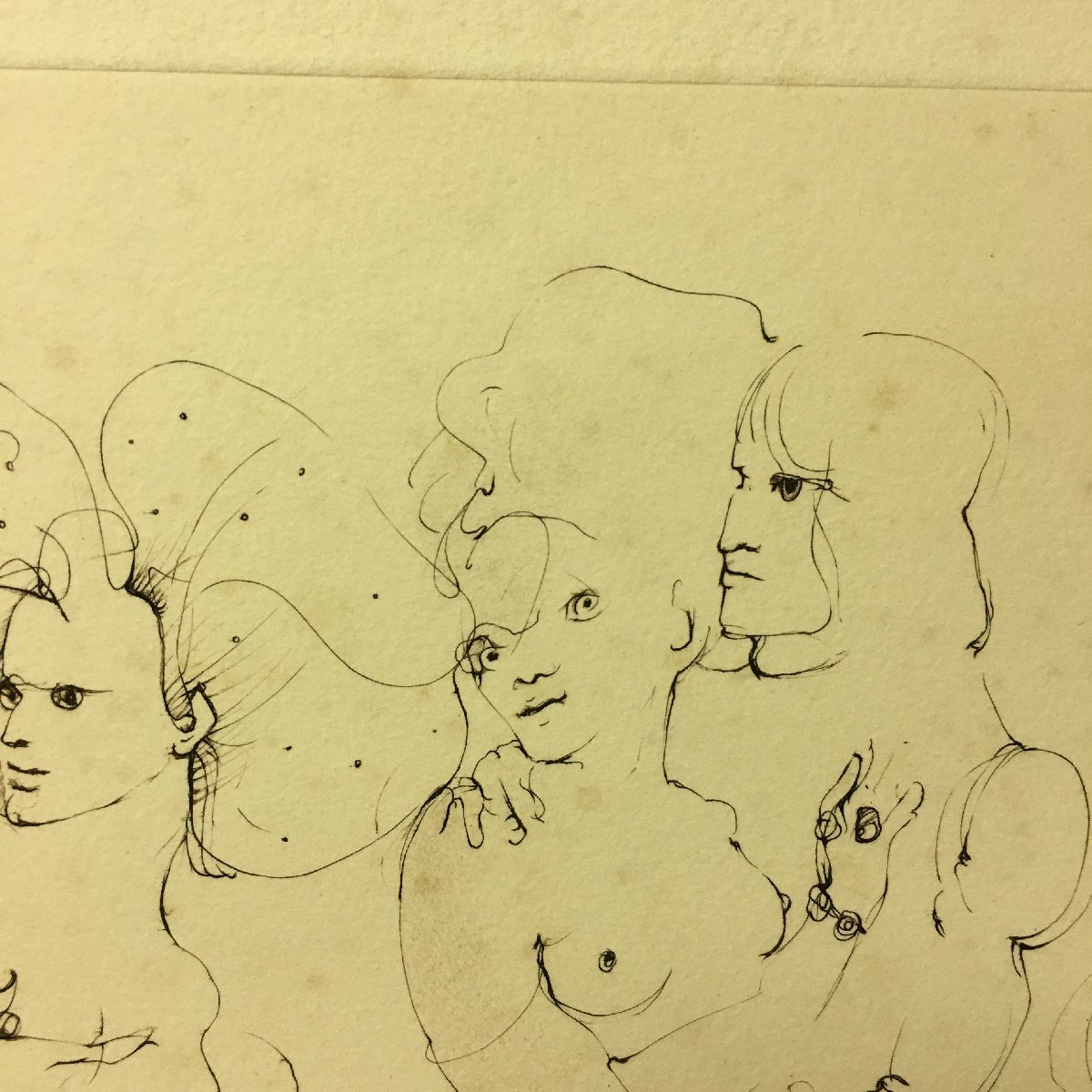 レオノール・フィニ 銅版画作品 婦人6人 エンボス 限定200部 裸婦 