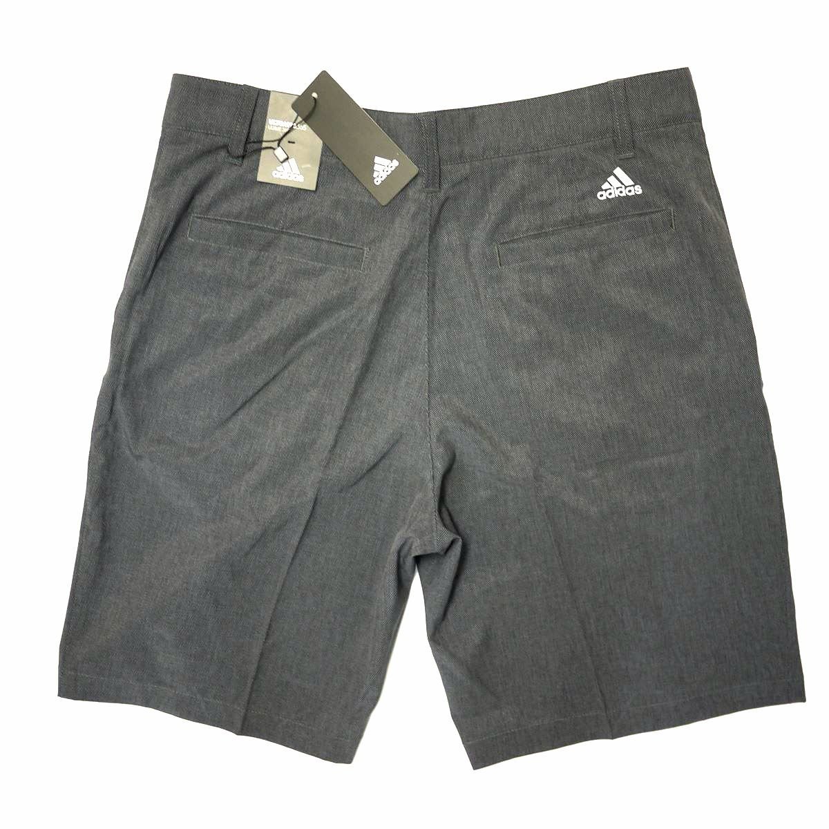 新品 アディダス ゴルフ ULTIMATE365 ストレッチ ショートパンツ(32)ブラック ヘリンボーン柄 adidas golf MEN'S 伸縮撥水 USモデル/Ha202_画像3