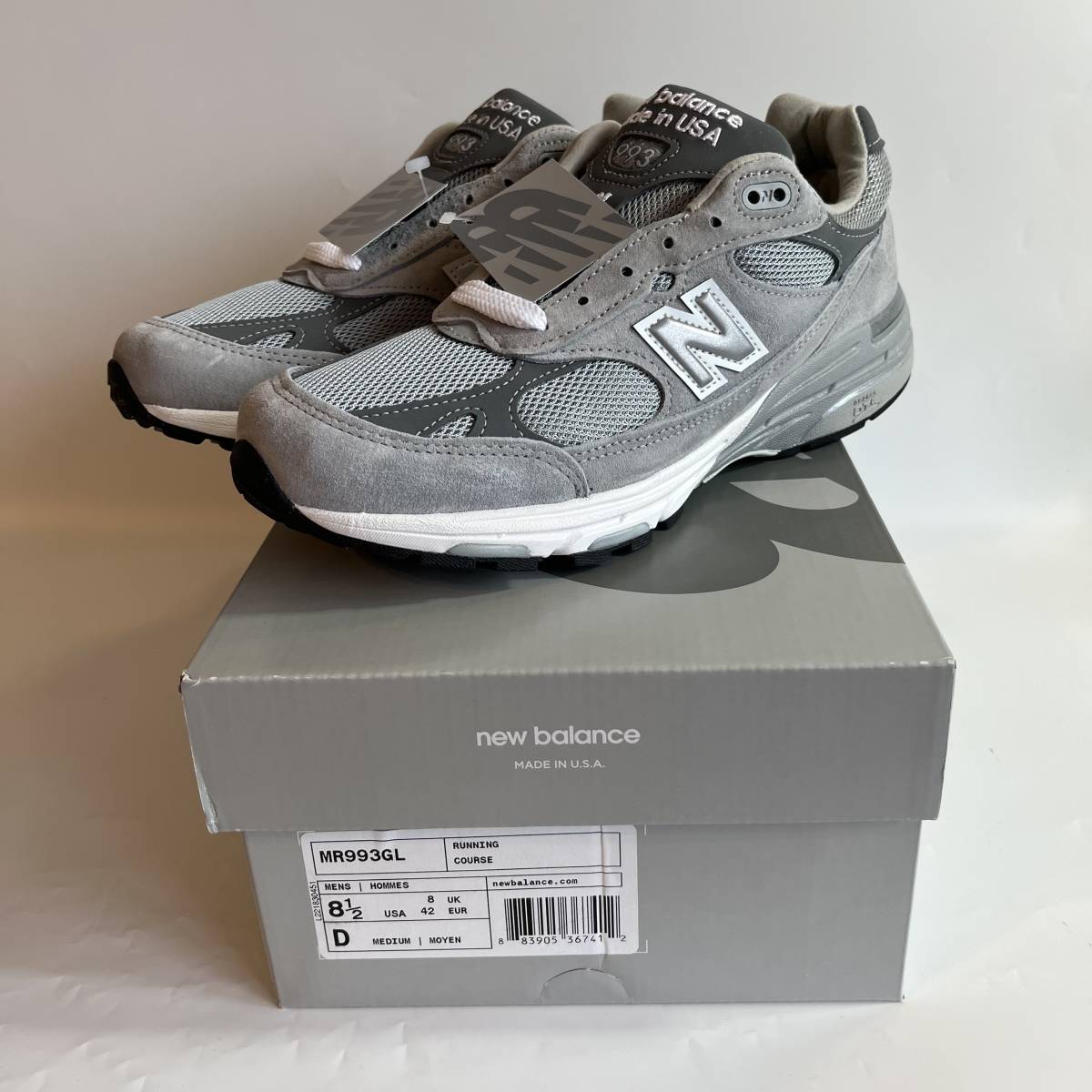 ブランド ☆US8.5・26.5cm 993 グレー snJrP-m81647271966 D