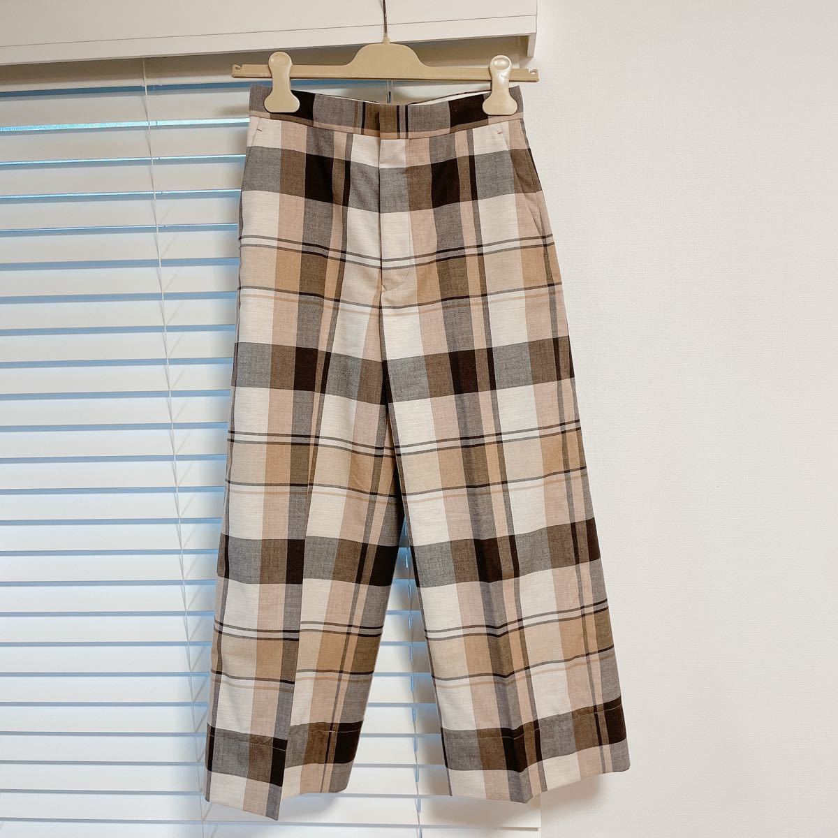 Drawer ドォロワー チェック柄 ワイドパンツ レディース 34 item