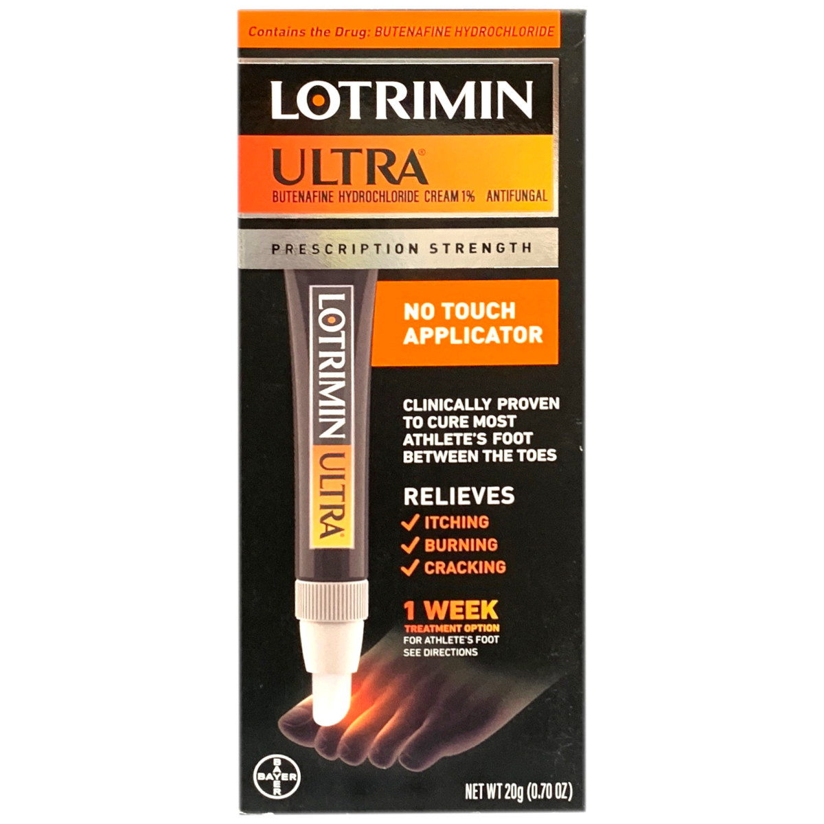 手を汚さずに塗れる！Lotrimin ULTRA ロトリミン (ウルトラ) ノータッチ アプリケーター 20g_画像1