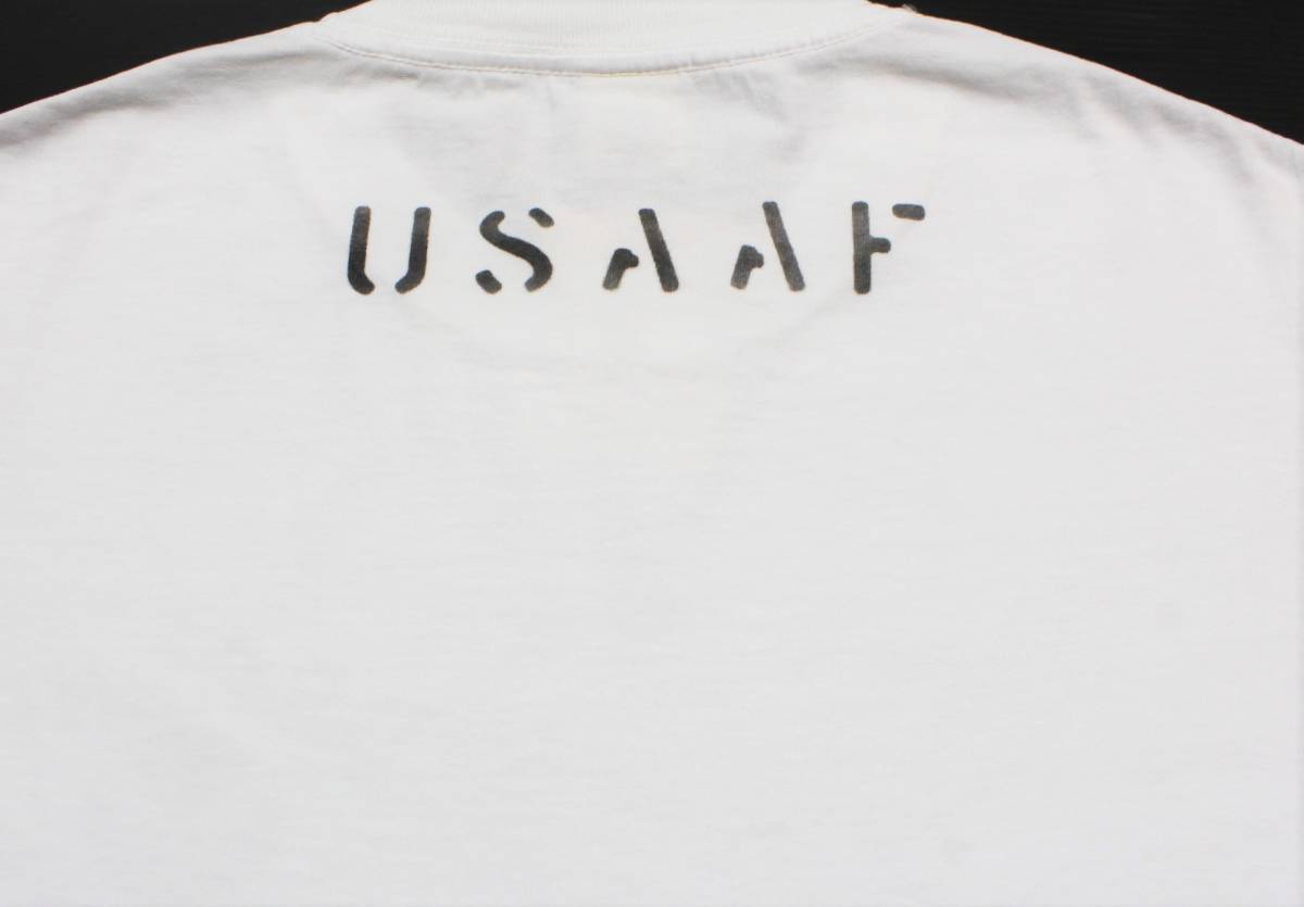 YTS33 Восток XS US военно-воздушные силы US.ARMY stencil USAAF California короткий рукав футболка USA производства короткий рукав футболка Buzz Rickson\'s Buzz Rickson's 