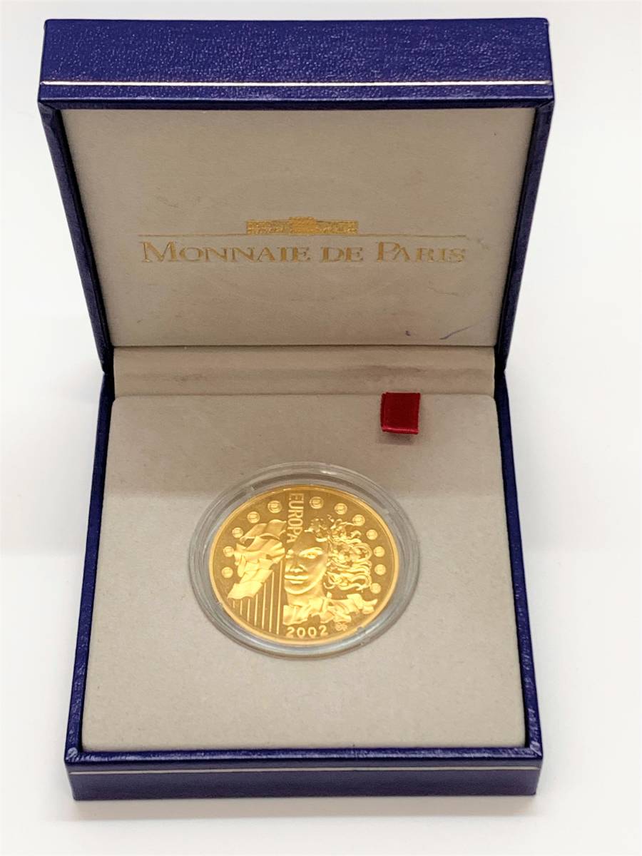 MONNAIE DE PARIS FRANCE 2002 フランス 50 EURO 金貨 Au999 コイン 投資 店舗受取り可_画像2