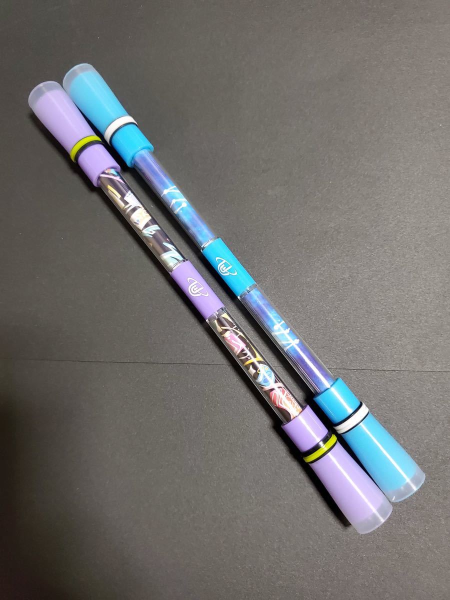 『在庫処分』 初心者向け ペン回し専用ペン ZW-1002紫&水色二本セット