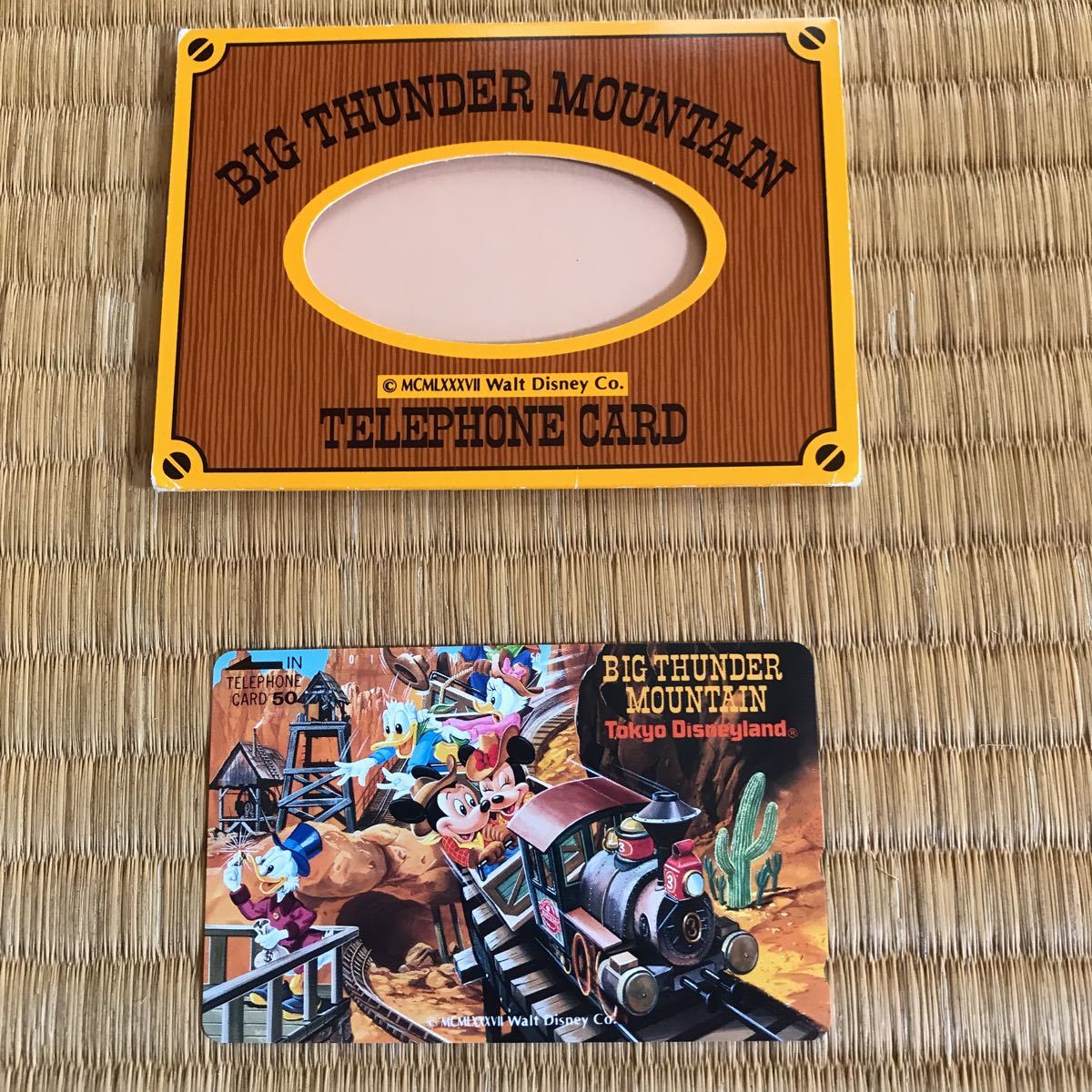  Disney большой Thunder mountain телефонная карточка новый товар не использовался 