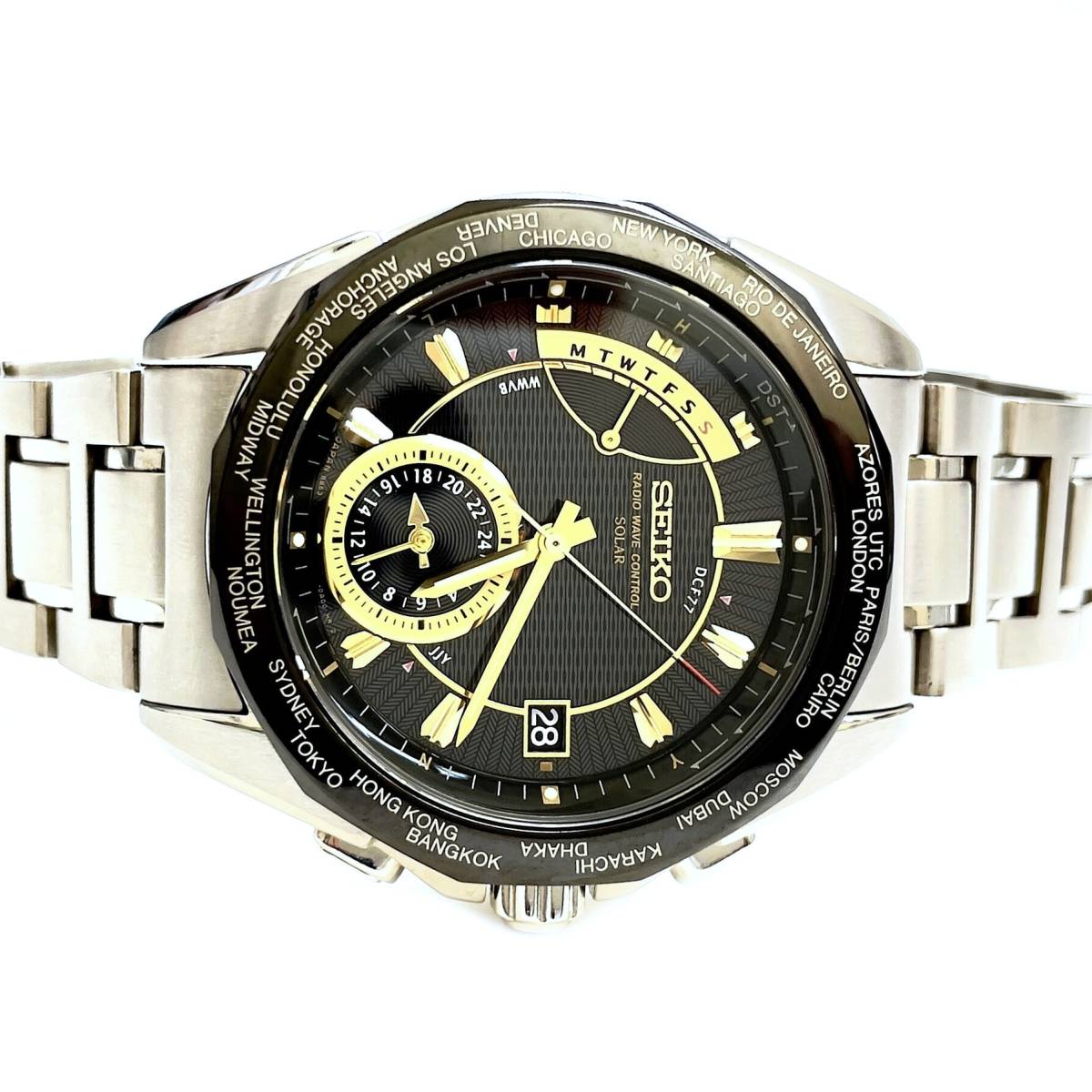 訳あり品送料無料訳あり品送料無料SEIKO 腕時計 BRIGHTZ ソーラー 電波