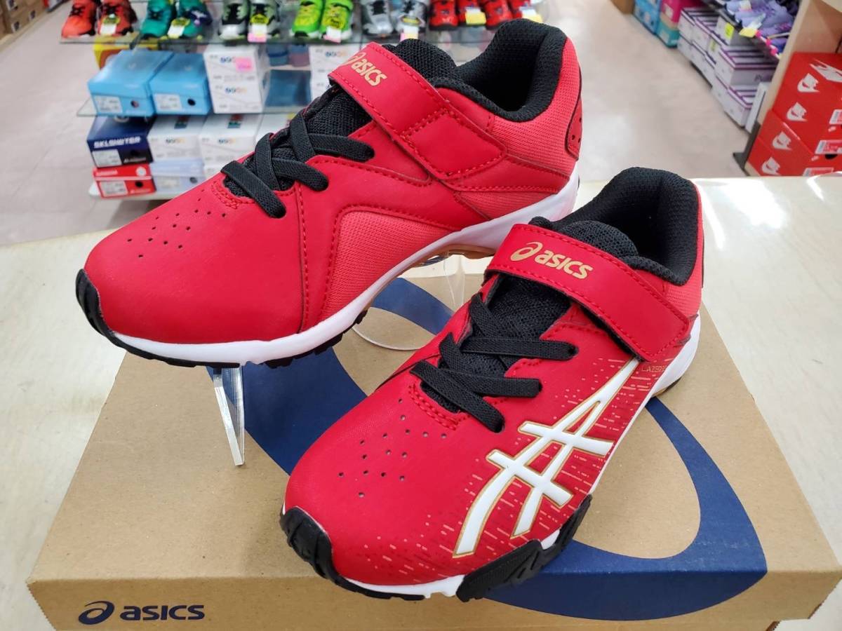 新品即決19.0cm★asicsアシックス LAZERBEAMレーザービーム 1154A138 ジュニア ランニング☆運動靴 マジックゴム紐 子供靴 !2022年NEW