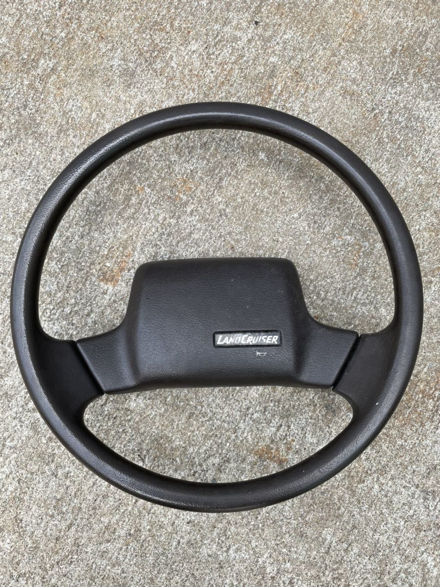 ランクル60 HJ61 VX 茶系 純正ステアリング ハンドル トヨタ純正部品