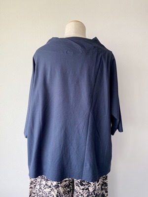 p rim -ruHALF-NOTE outlet lady's tops cut and sewn 7 minute sleeve high‐necked beautiful goods 