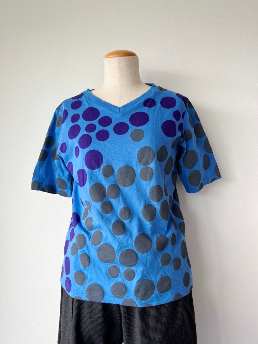  Goki unpeu outlet lady's tops cut and sewn short sleeves polka dot beautiful goods 