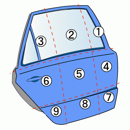 オデッセイ DBA-RB3 右RドアASSY_画像3