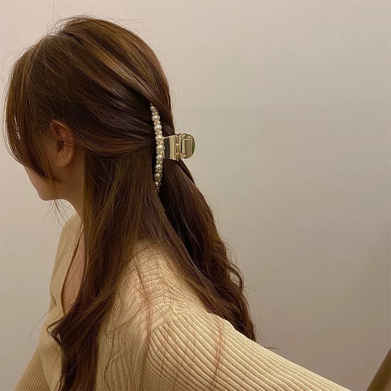 トレンド 小さなパール 大人気 ヘアアクセサリ ヘアクリップ 上品 韓国