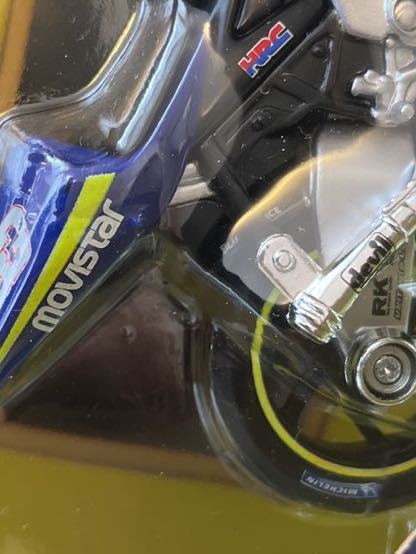 1/18スケールHONDA RC211V2005 テレフォニカ　マイストMaisto MOVISTAR マルコメランドリHRCデビルマフラーバイクミニカーオートバイ_画像4