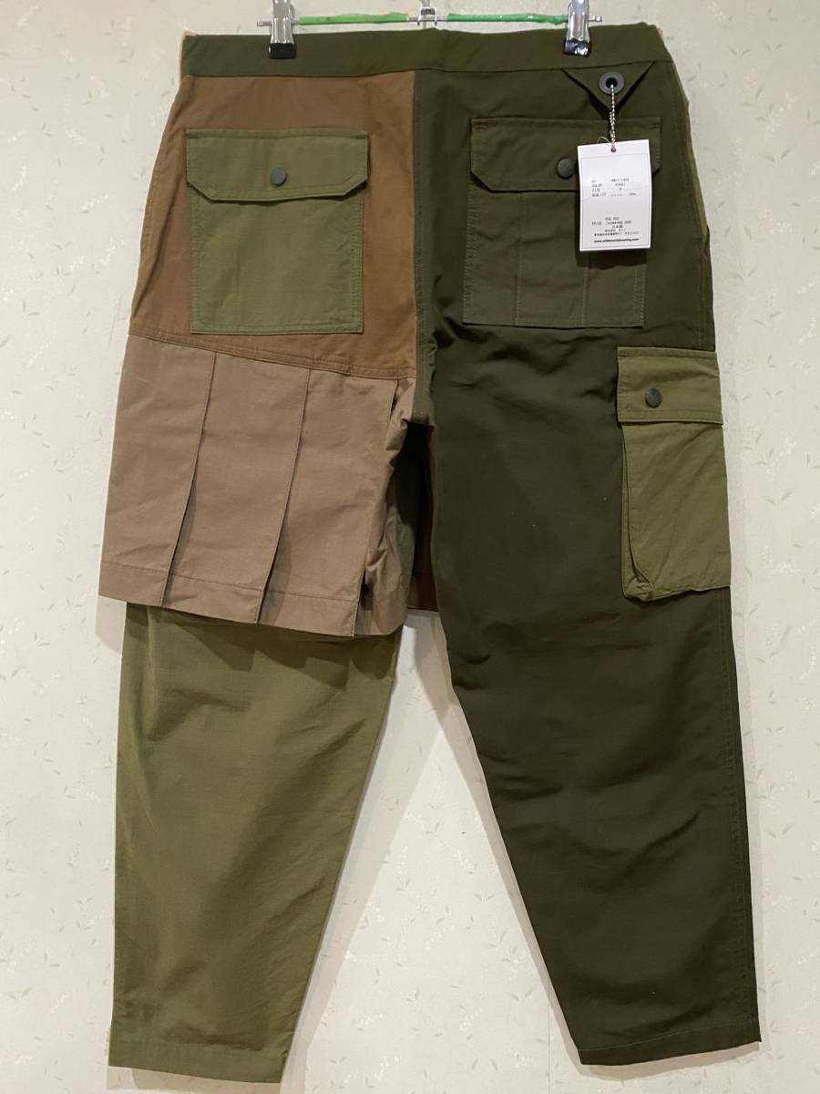 ※white mountaineering ホワイトマウンテニアリング WM2171409 カーゴ スカート パンツ カーキ 日本製 ０ 　　　　　　　　　　 BJBB.G_画像2