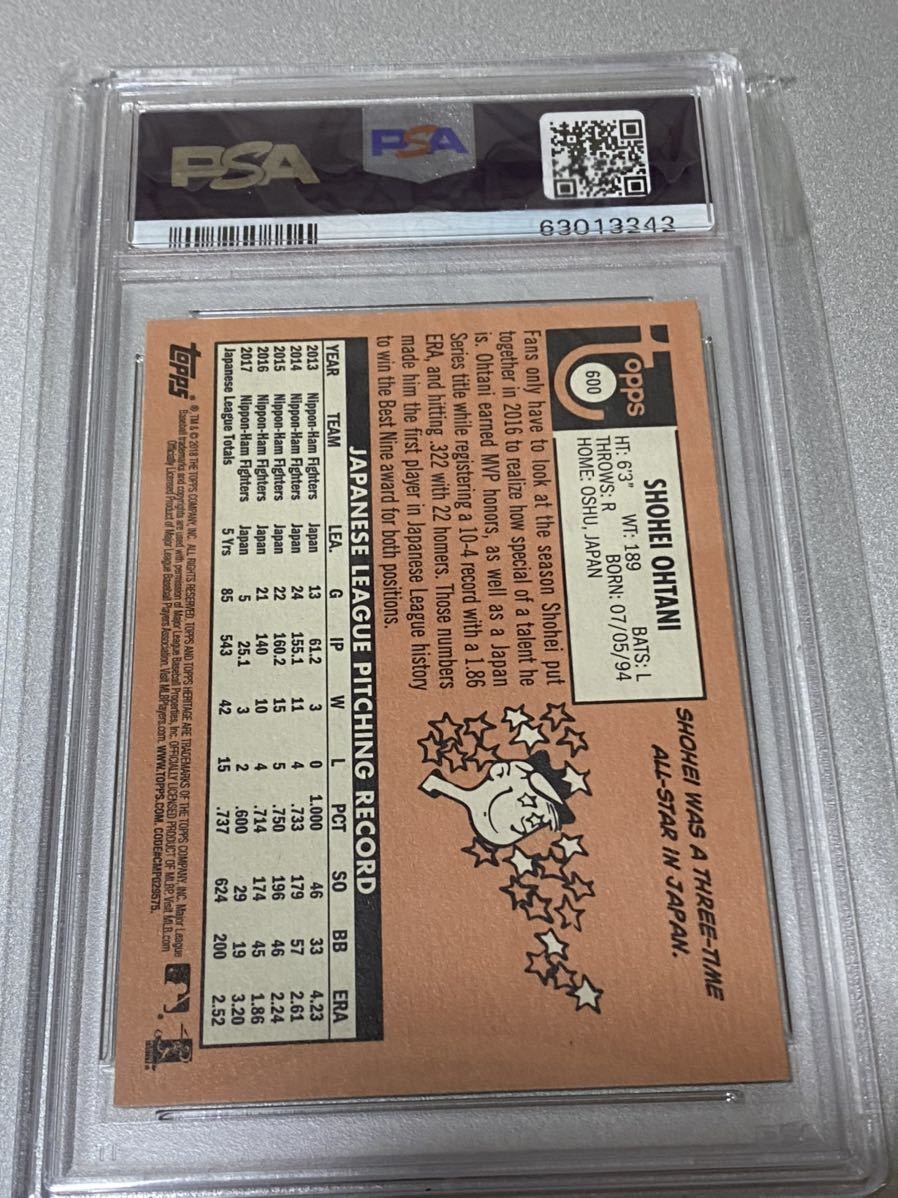 PSA10!】大谷翔平 Topps Heritage 2018 ルーキーカード Topps Shohei