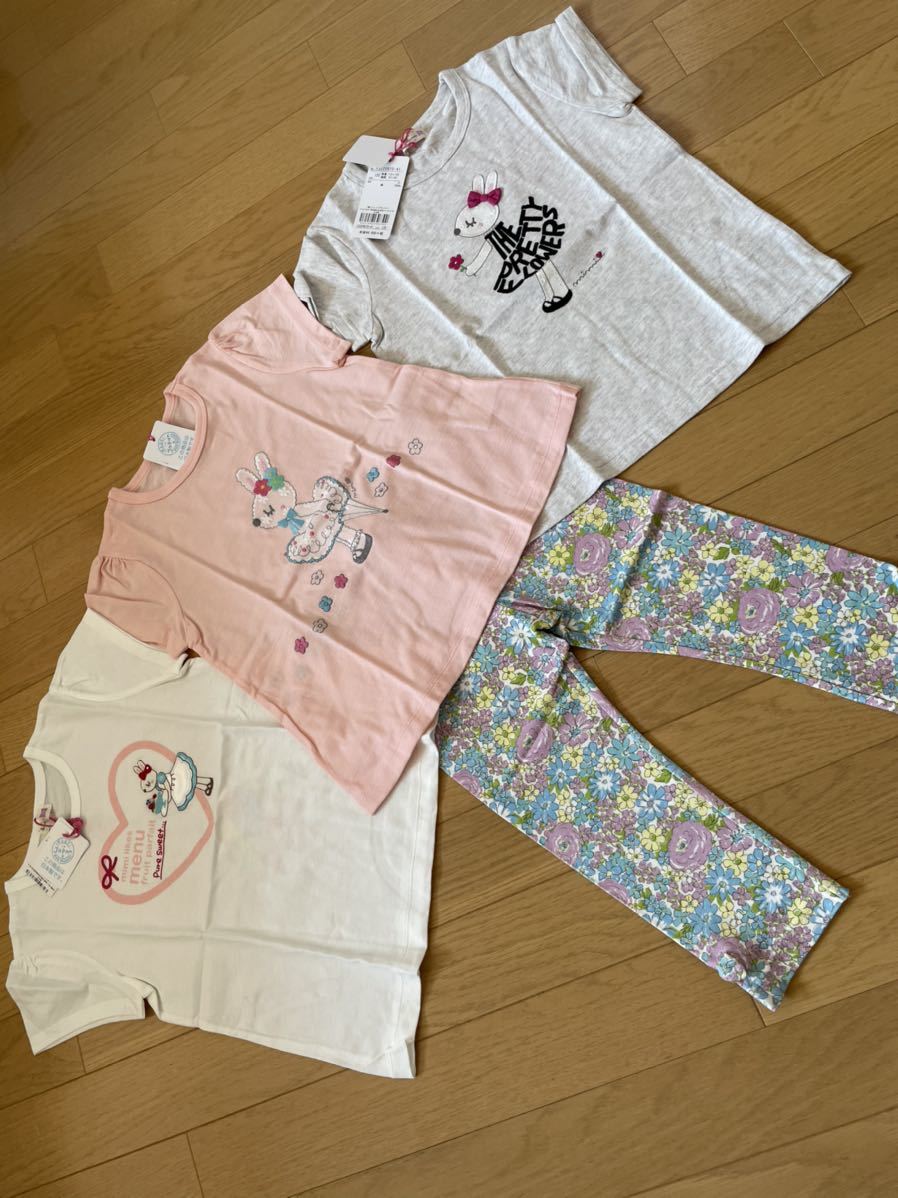 新品 kp 120cm 半袖Tシャツ 7分丈スパッツ パンツ ニットプランナー